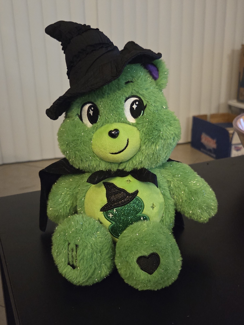 Care Bears Green Elphaba Witch Plush with Glitter Accents